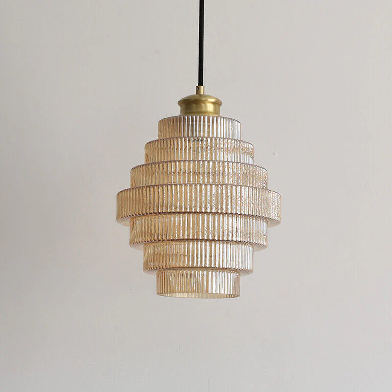 Aurelia – Luxe messing design plafondlamp met glazen kap