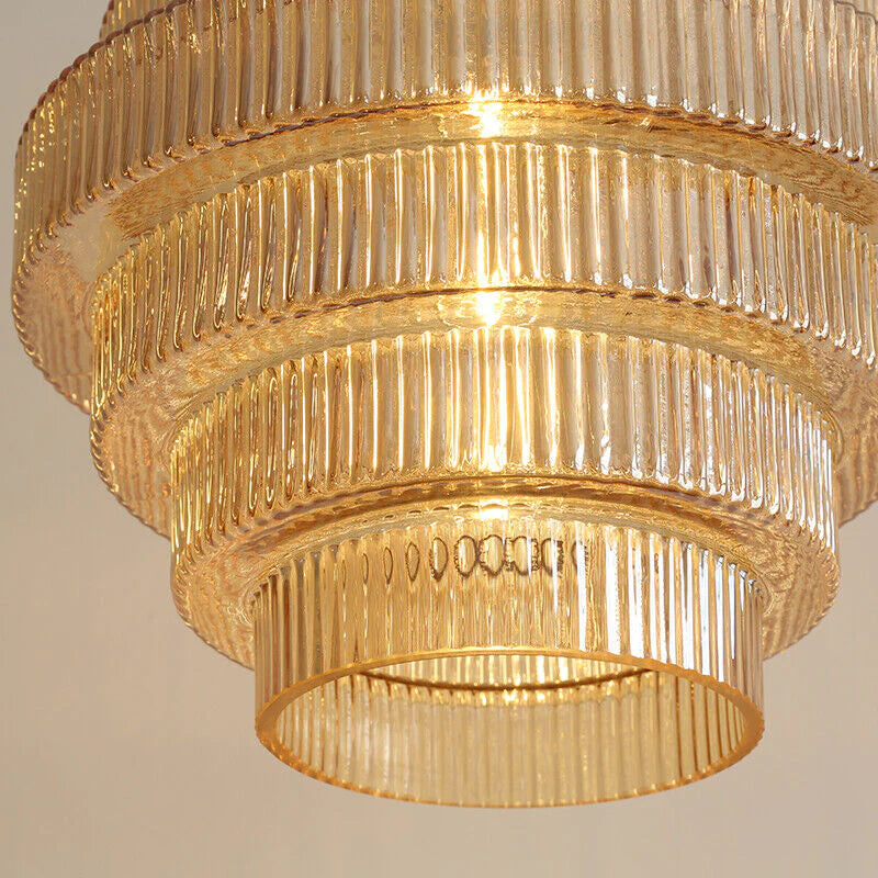 Aurelia – Luxe messing design plafondlamp met glazen kap