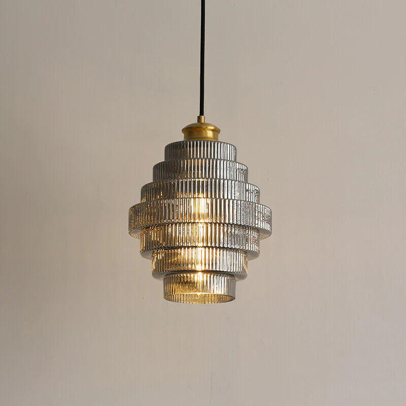 Aurelia – Luxe messing design plafondlamp met glazen kap