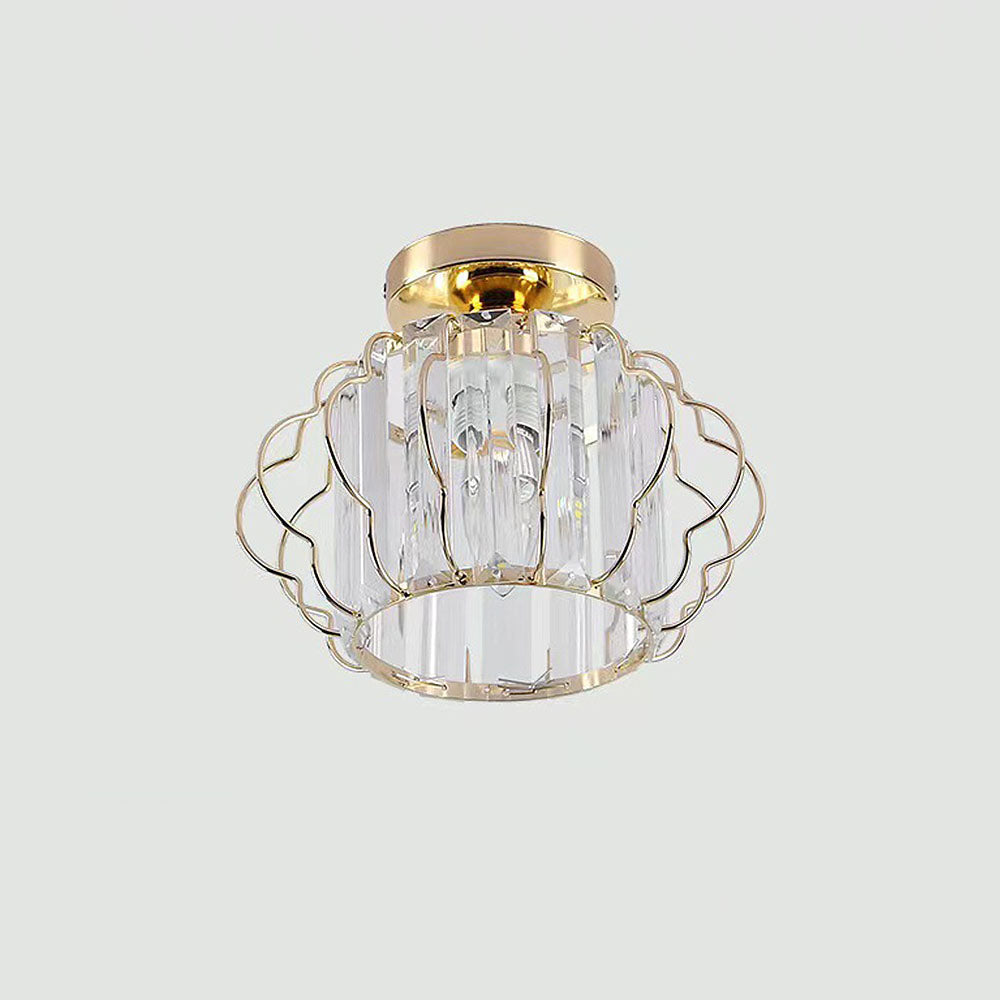Aurora – Gouden kristallen design plafondlamp