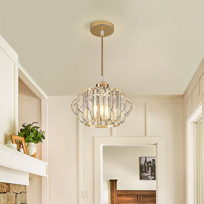 Aurora – Gouden kristallen design plafondlamp