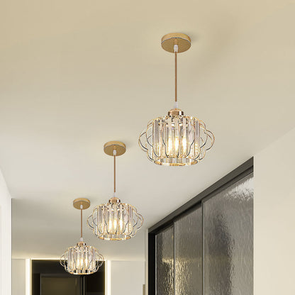 Aurora – Gouden kristallen design plafondlamp