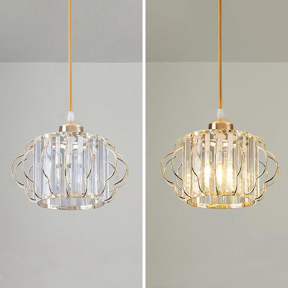 Aurora – Gouden kristallen design plafondlamp