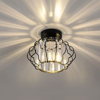Aurora – Gouden kristallen design plafondlamp