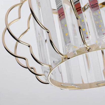 Aurora – Gouden kristallen design plafondlamp