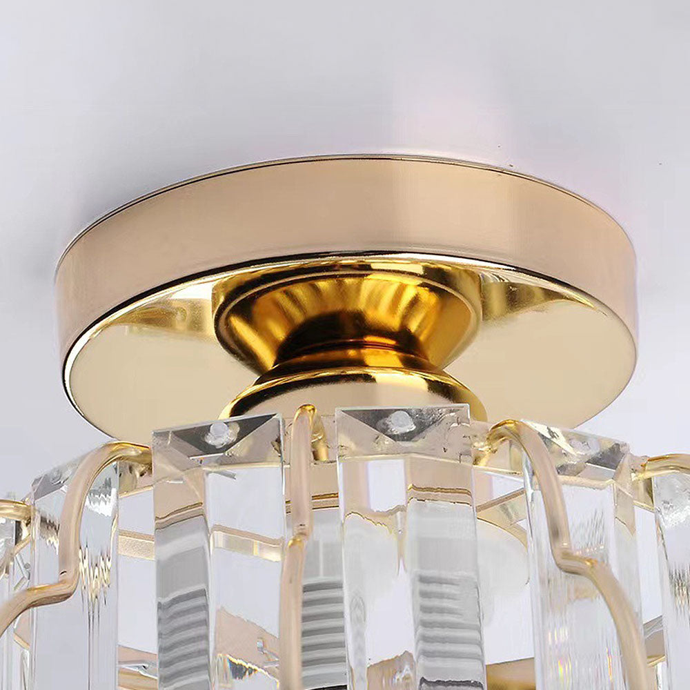 Aurora – Gouden kristallen design plafondlamp