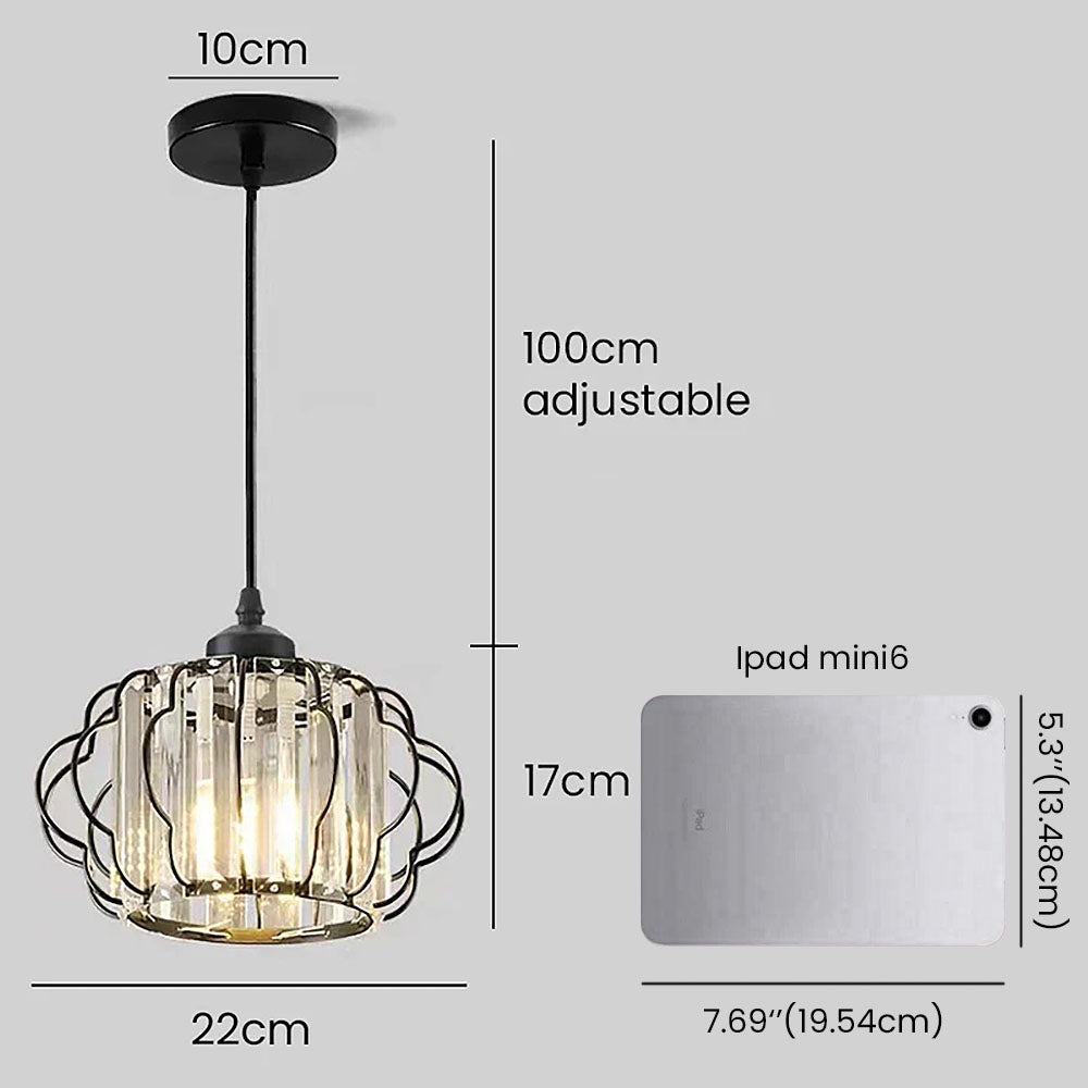 Aurora – Gouden kristallen design plafondlamp