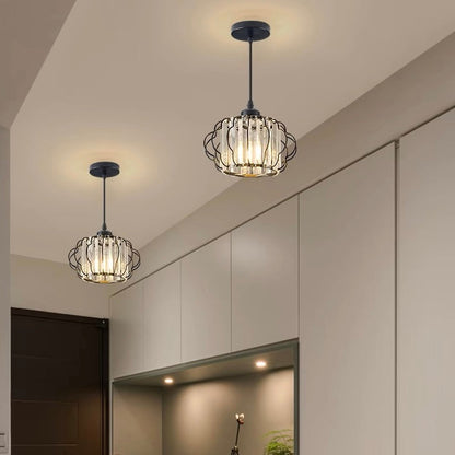Aurora – Gouden kristallen design plafondlamp