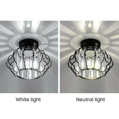 Aurora – Gouden kristallen design plafondlamp