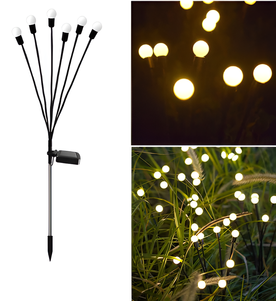 Aurora – Illuminazione solare a LED da giardino con un magico effetto lucciola 