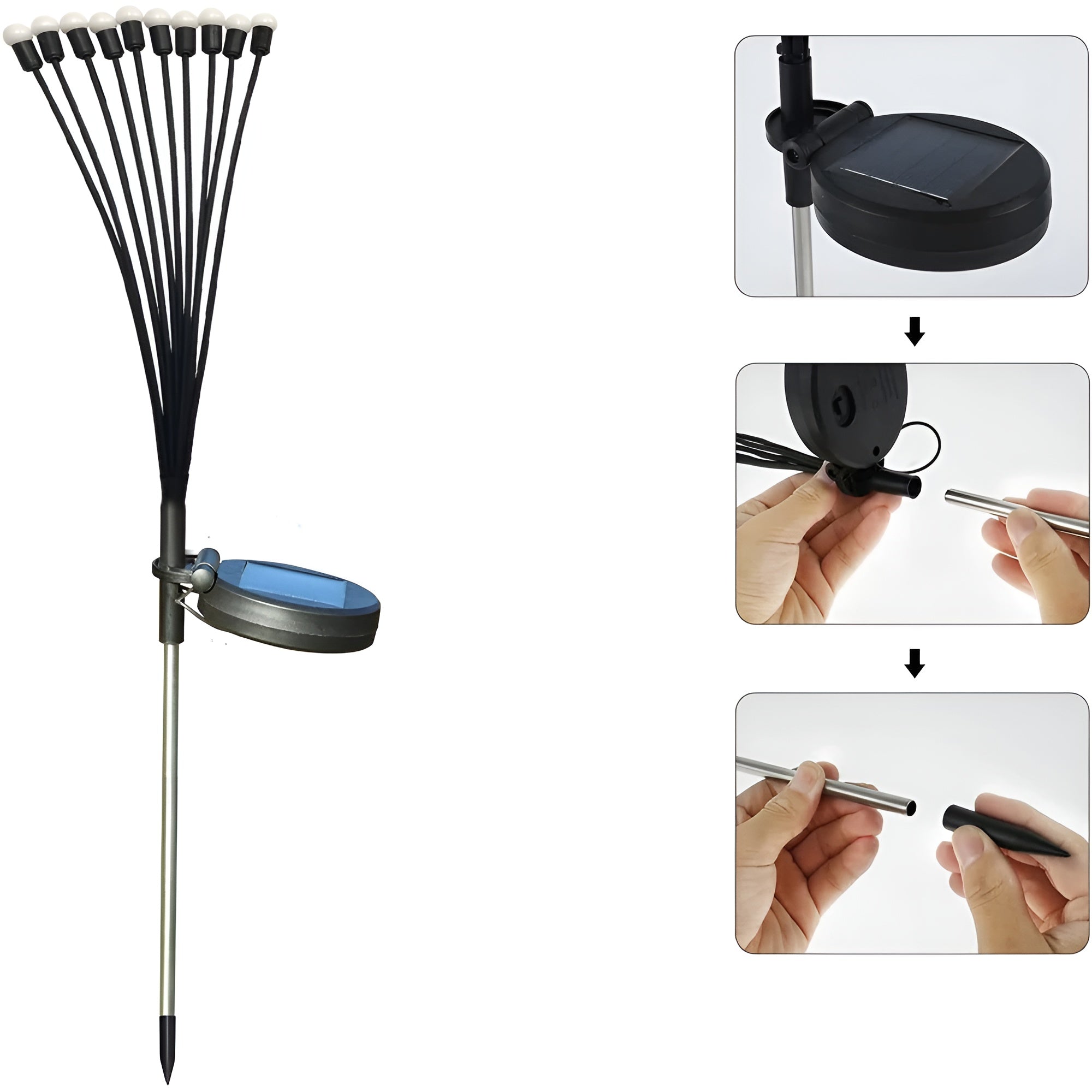 Aurora – Illuminazione solare a LED da giardino con un magico effetto lucciola 