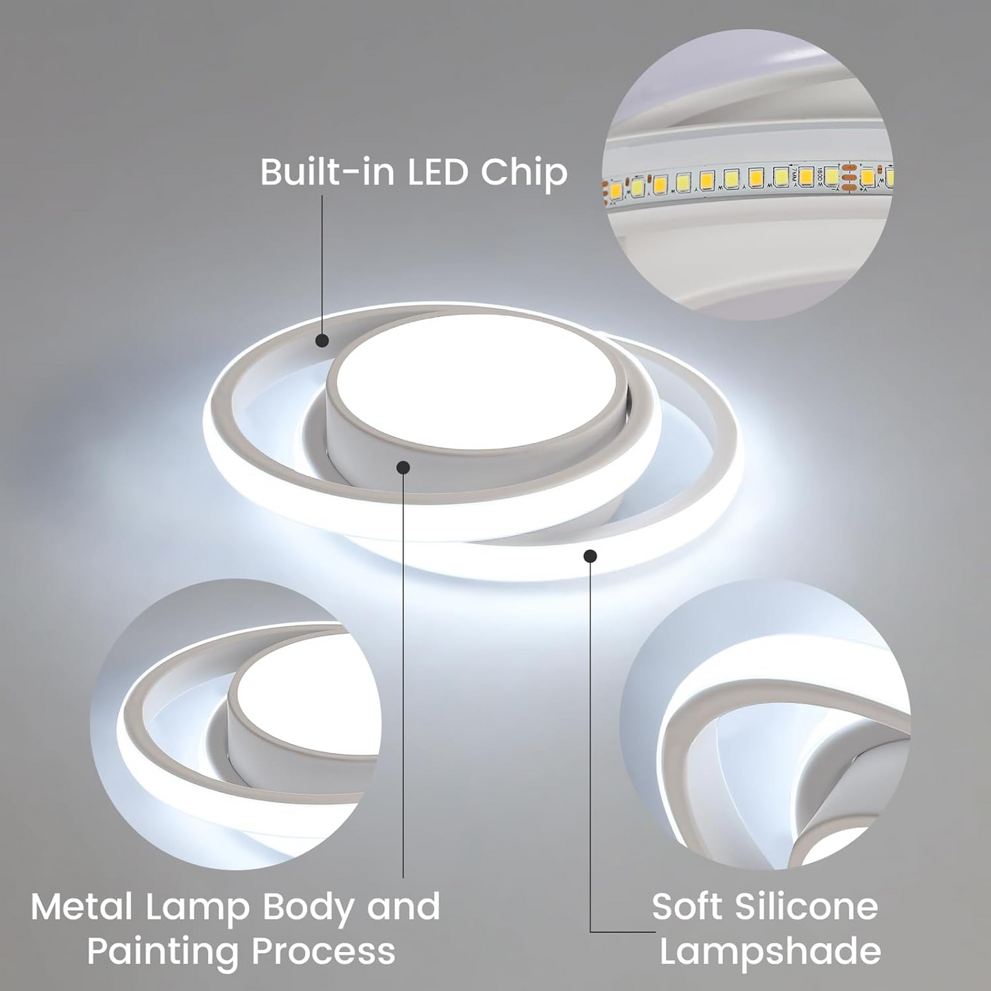 Glowbeam – Minimalistische LED Plafondlamp in Scandinavische Stijl