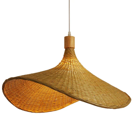 BAMBOOZ – Moderne bamboe plafondlamp die een warme, gezellige sfeer creëert.