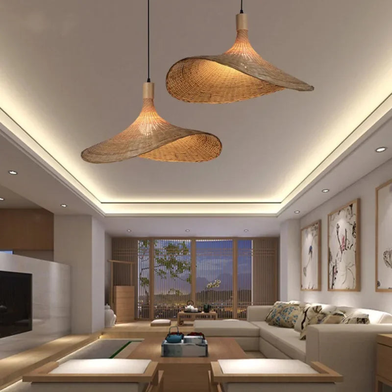 Bambooz – Design Plafondlamp van Bamboe voor een Moderne Sfeer