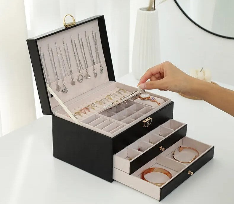 Celine – Luxe sieradendoos met meerdere lagen