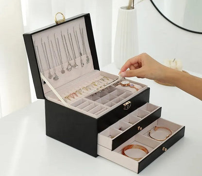 Celine – Luxe sieradendoos met meerdere lagen