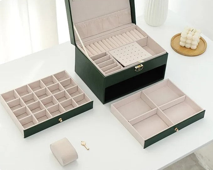 Celine – Luxe sieradendoos met meerdere lagen