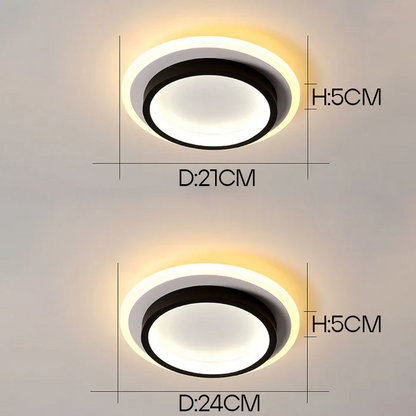 Glowhalo – Ronde Plafondlamp met LED en Acryl voor Hal of Gang