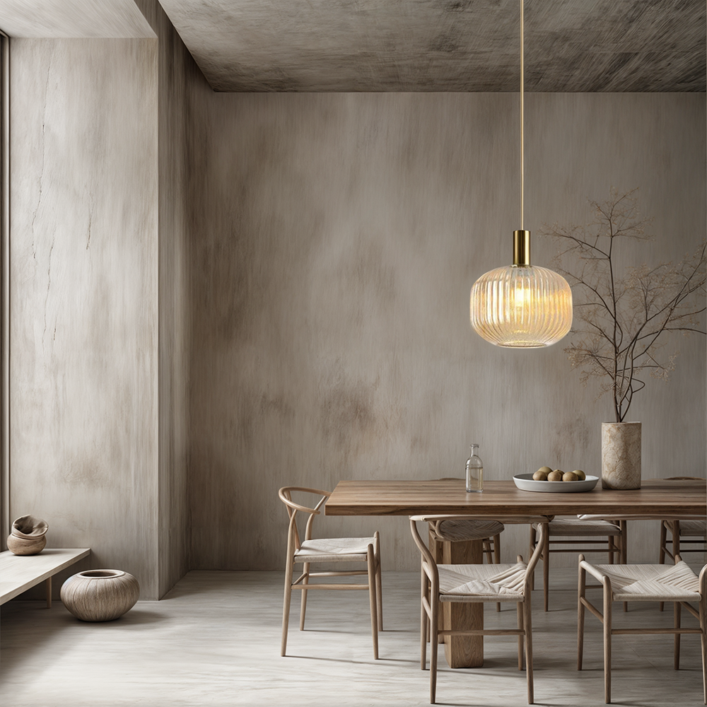 Lumira - Pendel af farvet glas til en stilfuld stemning