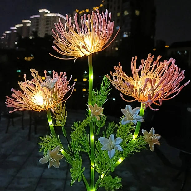 Floriva – Magisk solcelle udendørslampe med eventyrlige blomster