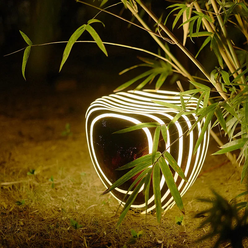 Lumistone - Moderne Solar Tuinlamp met Stoer Steendesign