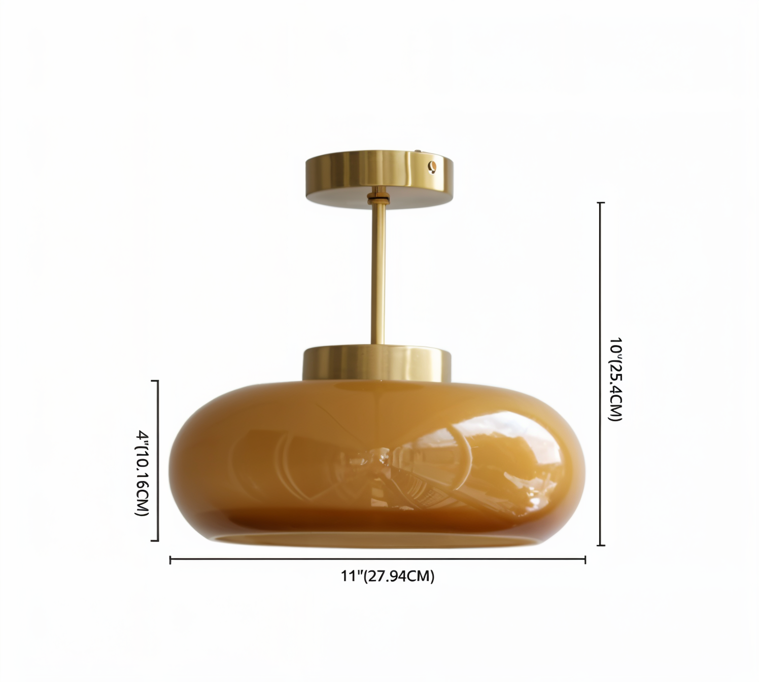 Lymia - Retro gul loftslampe til et design touch