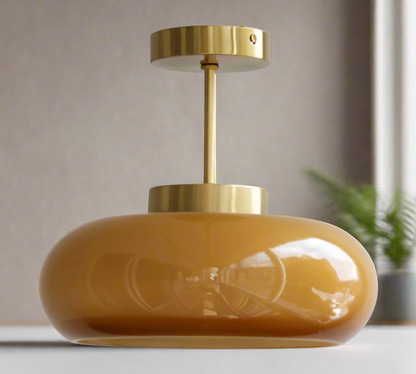 Lymia - Retro gele plafondlamp voor een design touch