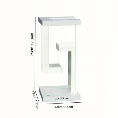 Lumoria – Zwevende LED Tafellamp met Draadloos Oplaadstation