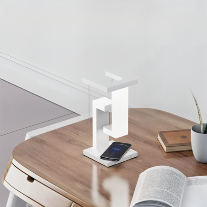 Lumoria – Zwevende LED Tafellamp met Draadloos Oplaadstation