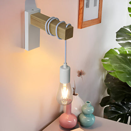 Soleno – Strakke Houten LED Wandlamp voor Een Gezellige Sfeer