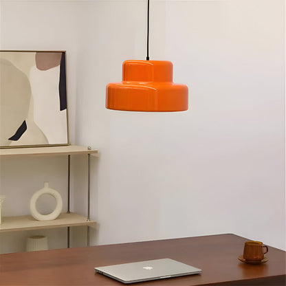 Lunora – Retro oranje hanglamp voor moderne plafondverlichting