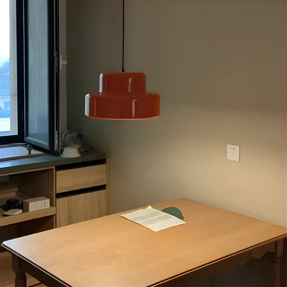 Lunora – Retro oranje hanglamp voor moderne plafondverlichting