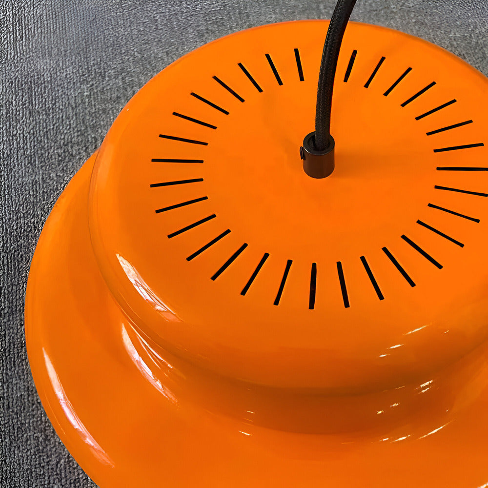 Lunora – Retro oranje hanglamp voor moderne plafondverlichting