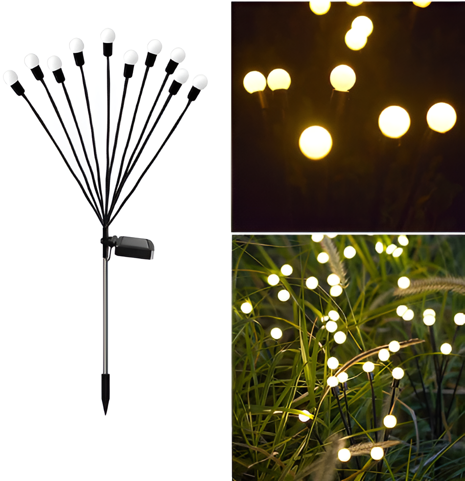 Aurora – Solar LED tuinverlichting met magisch vuurvlieg-effect