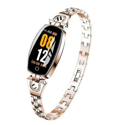 Stijlvolle LIVORA smartwatch dames in goud en zwart