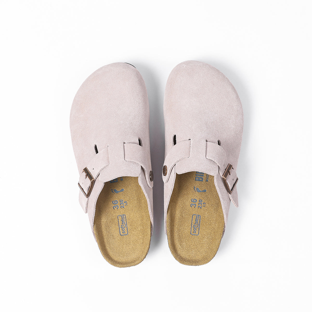 Sabot Birkenstock Boston Classic e rosa scuro