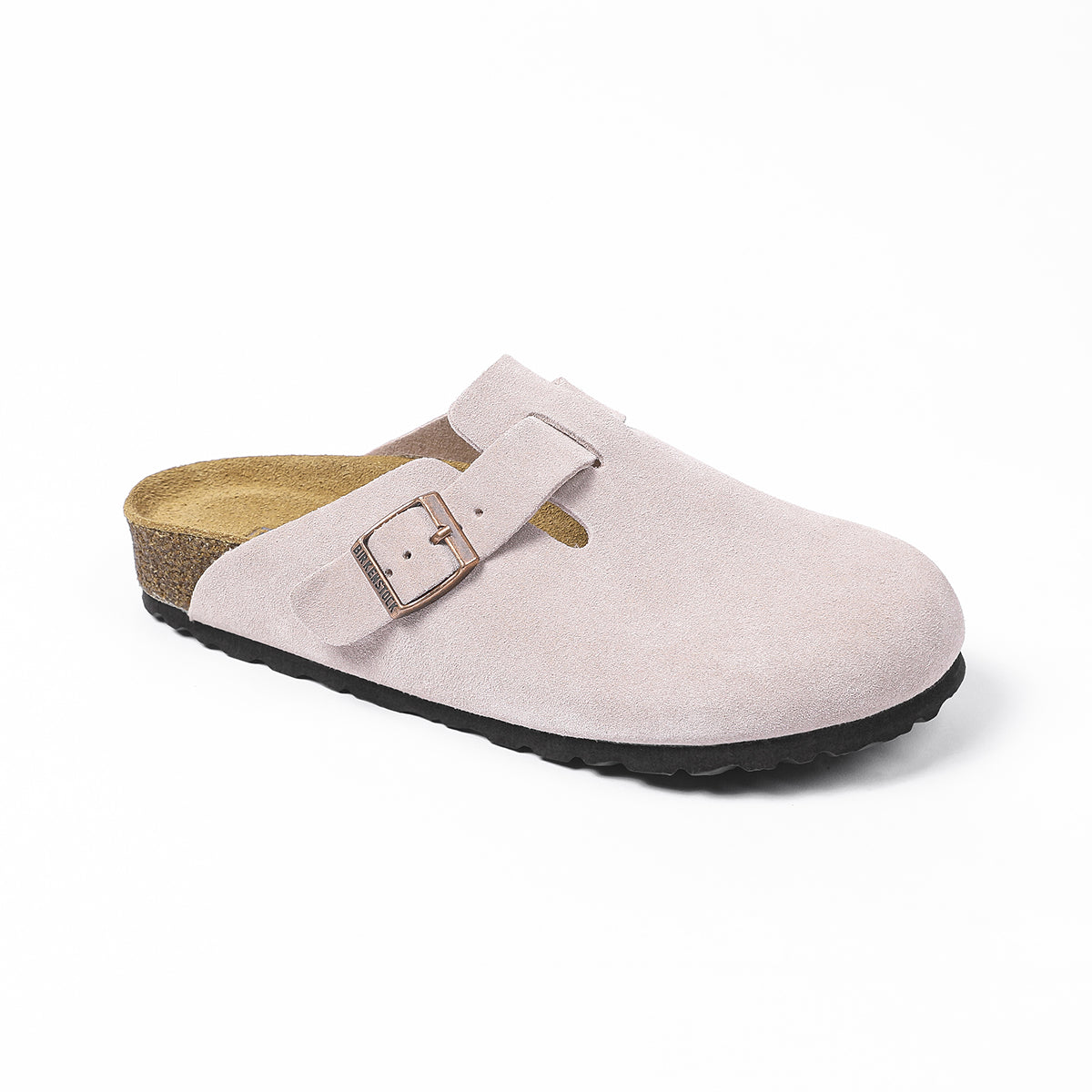 Sabot Birkenstock Boston Classic e rosa scuro