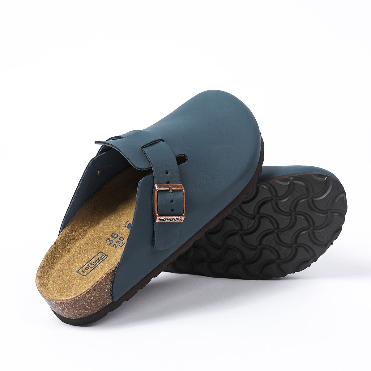Birkenstock Boston Classic Foot - Blu