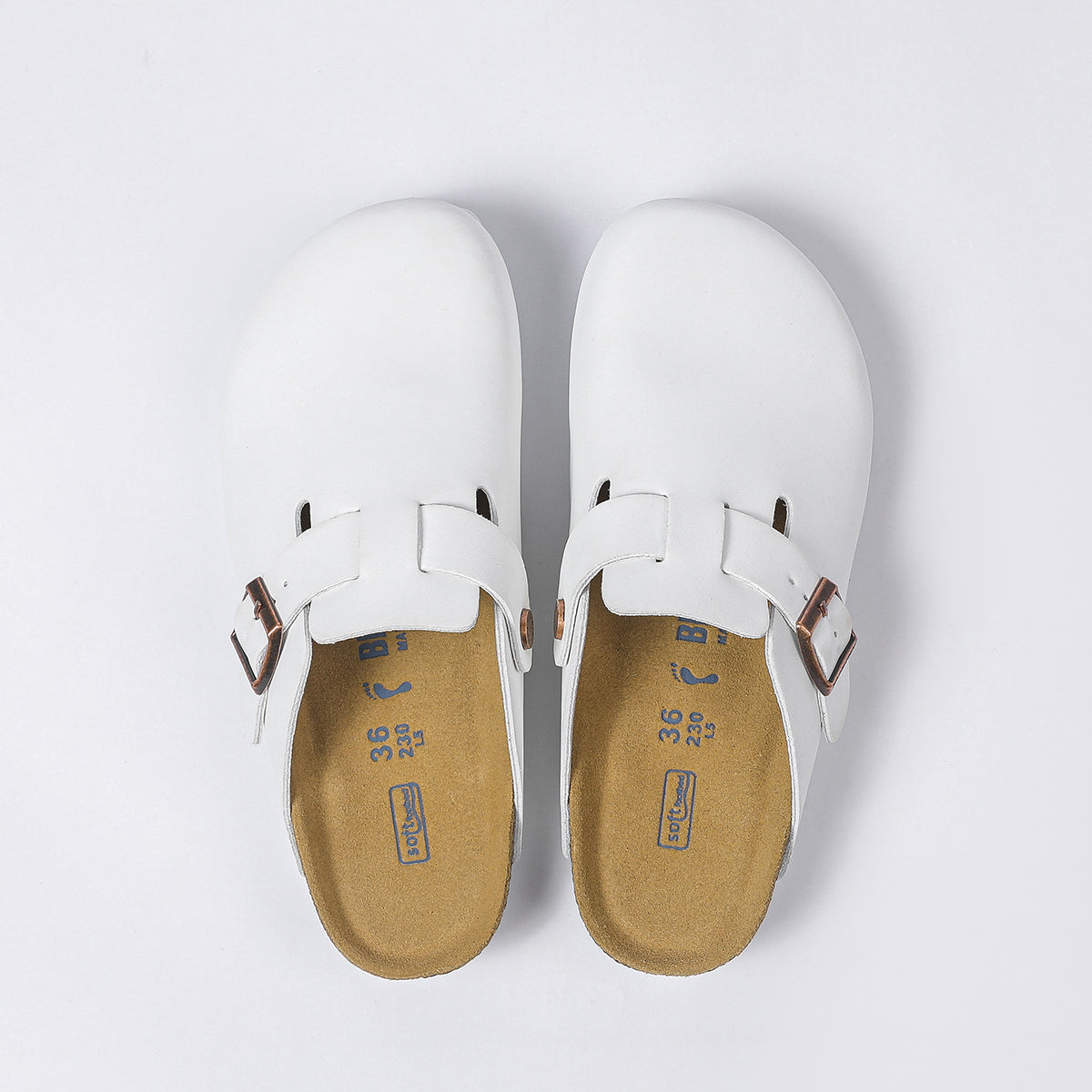Birkenstock Boston Klassieke Voet - Wit