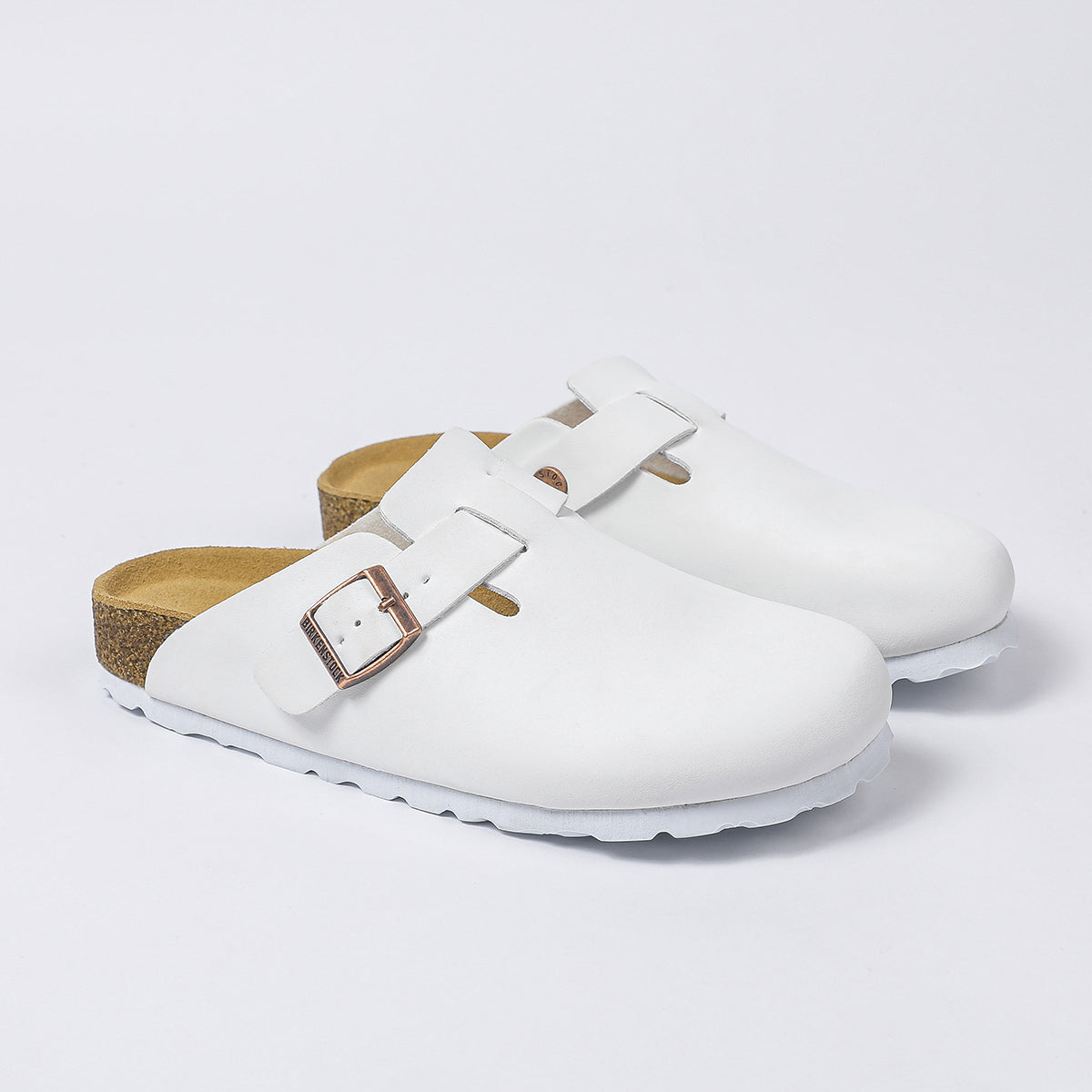 Birkenstock Boston Klassieke Voet - Wit