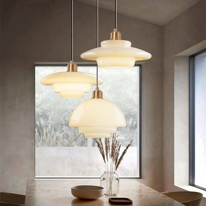Livora – Elegante glazen design plafondlamp