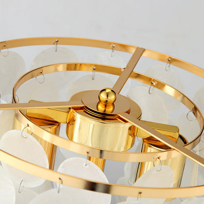 Lumare – Rustieke LED Tafellamp met Uniek Schelpdesign