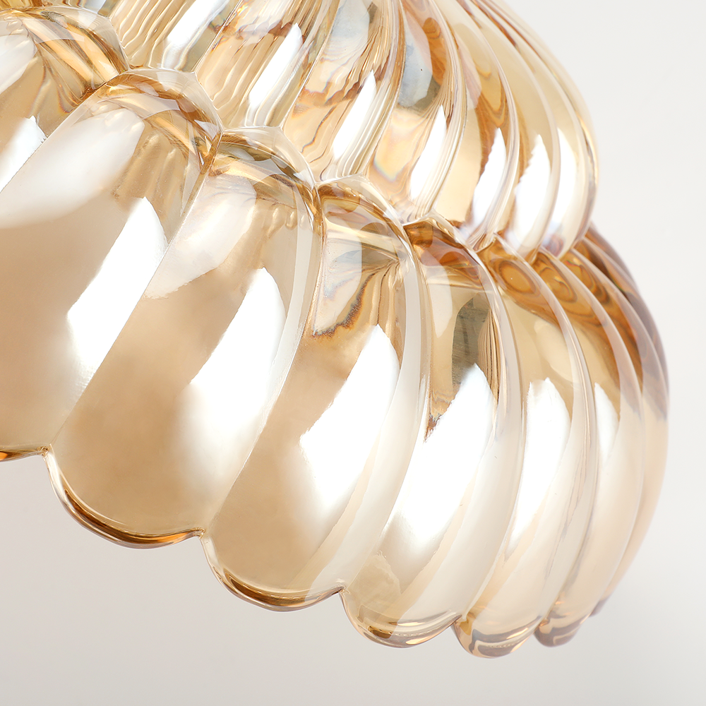 Lumaria – Vintage Amber Glas Design Loftlampe