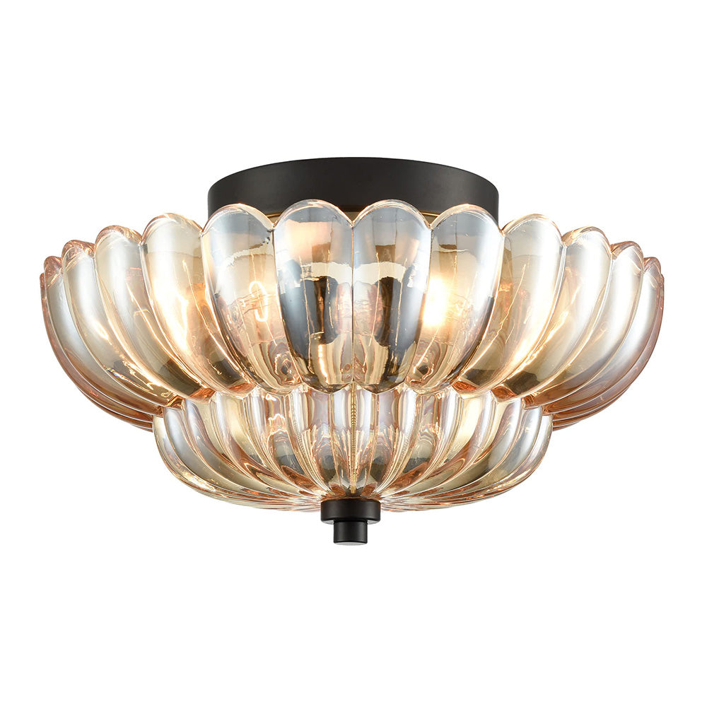 Lumaria – Vintage amber glazen design plafondlamp