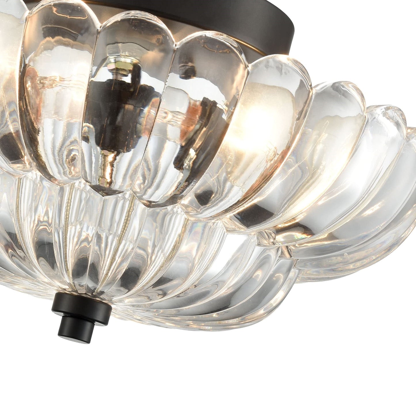 Lumaria – Vintage amber glazen design plafondlamp