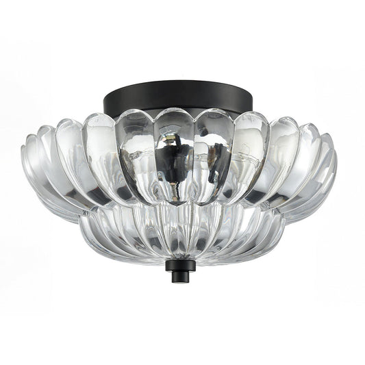Lumaria – Vintage amber glazen design plafondlamp