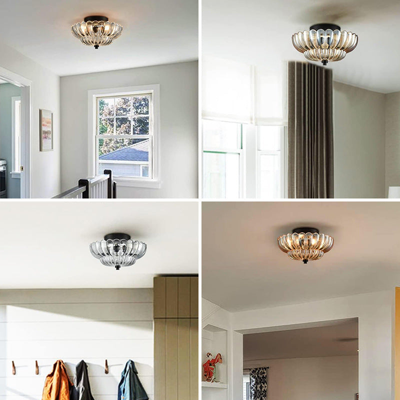 Lumaria – Vintage Amber Glas Design Loftlampe