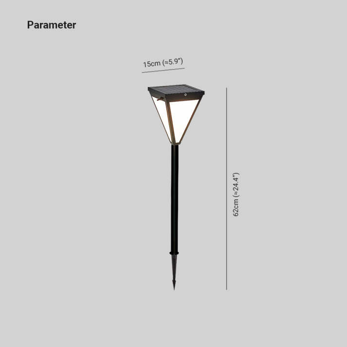 Lumiro – Moderne solcelle udendørslampe til stilfuld havebelysning