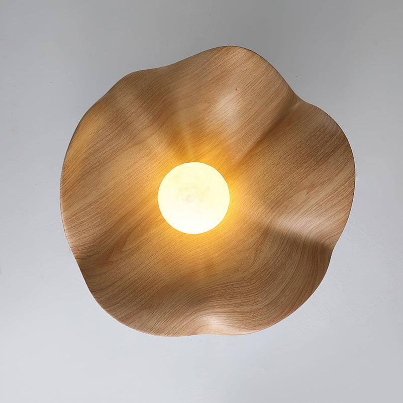 Lumora – Træ Design Loftlampe med Skandinavisk Touch