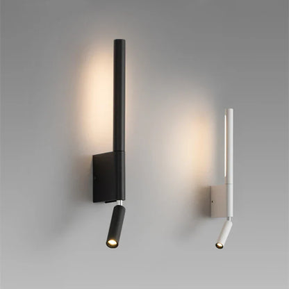 "LUMORIA – Moderne zwarte LED wandlamp, geschikt voor binnen en buiten, met luxe design en warme verlichting."